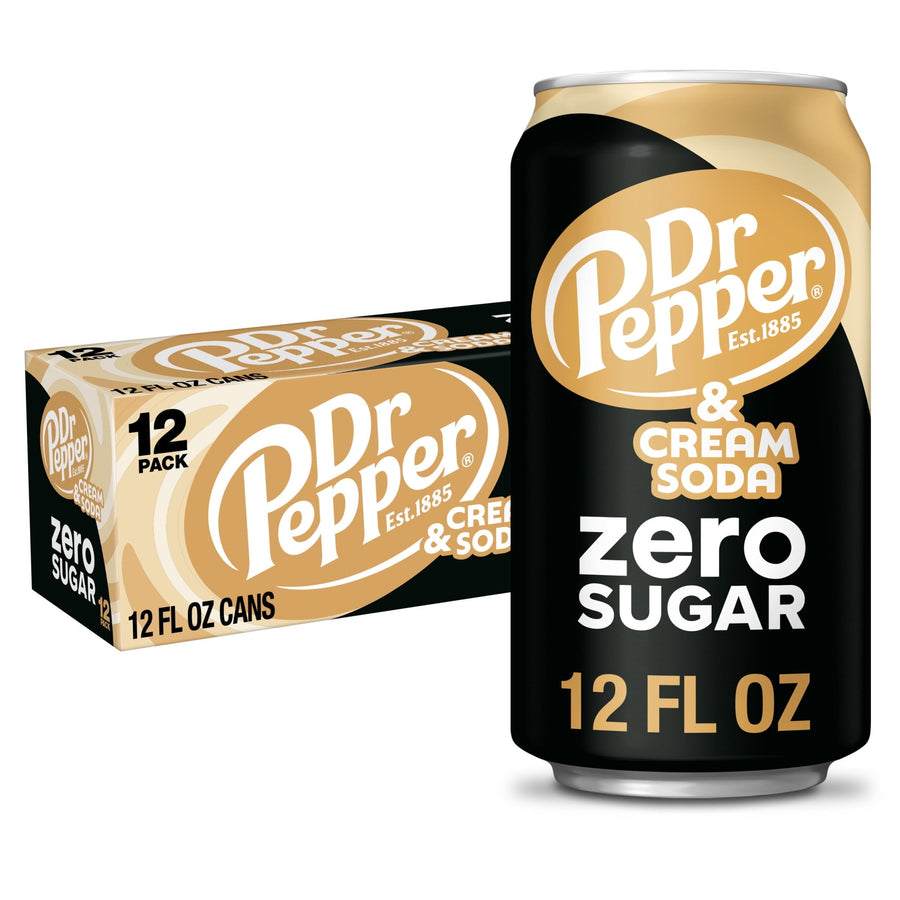 Dr Pepper & Cream Soda Zero Sugar - Soft Easy Pick